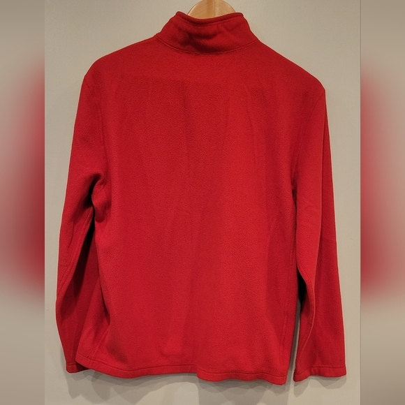 The North Face Quarter Zip Sweatshirt Red  Men's Size M - Picture 6 of 7